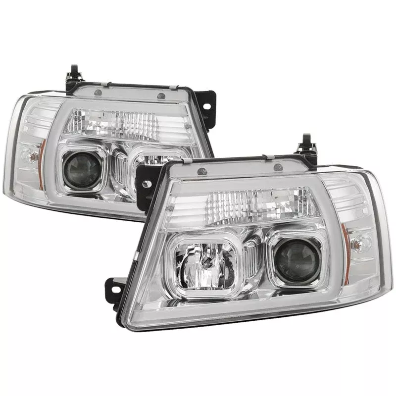 Spyder 04-08 Ford F-150 Light Bar Projector Headlights – Chrome (PRO-YD-FF15004V2-LB-C) 5084637