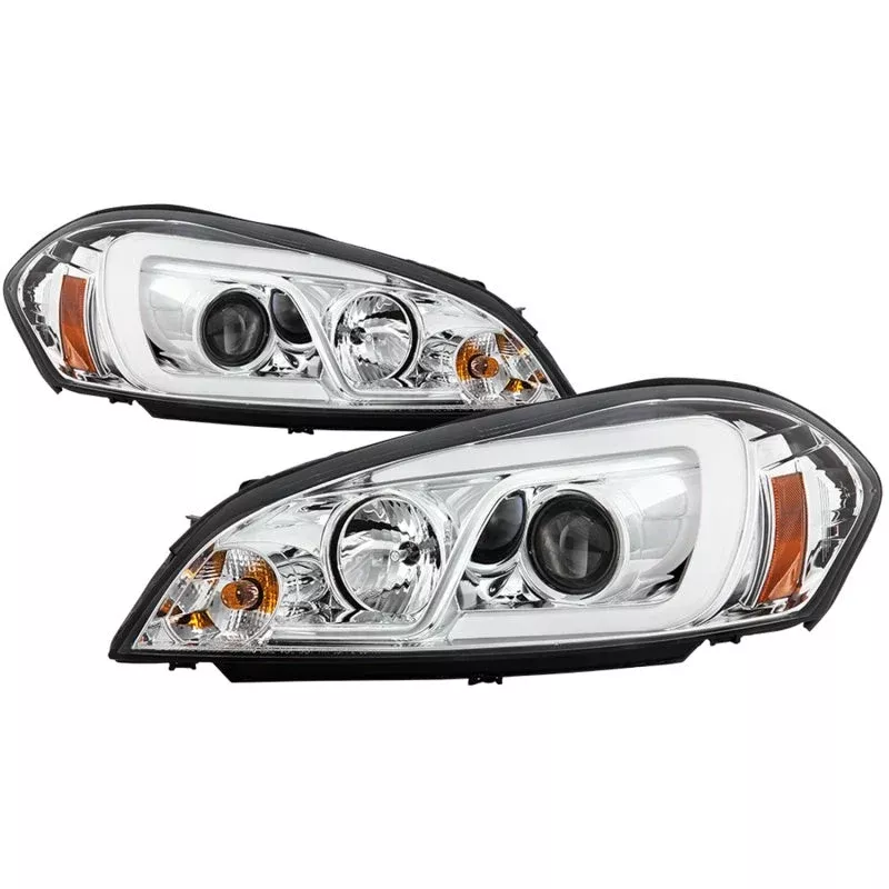 Spyder 06-13 Chevy Impala / 06-07 Chevy Monte Carlo Projector Headlights – Light Bar – Black 5086679