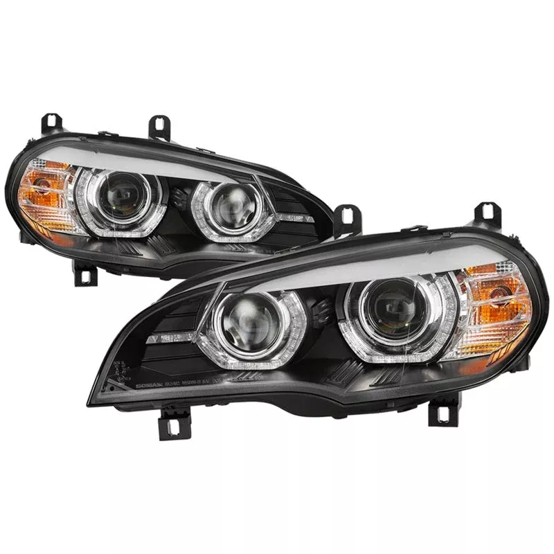 Spyder 07-10 BMW X5 E70 (HID Models Only) Projector Headlights – Black PRO-YD-BMWE7007-AFSHID-BK 5085481