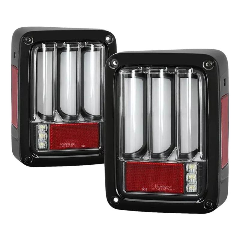 Spyder 07-16 Jeep Wrangler Version 2 Light Bar LED Tail Lights – Black (ALT-YD-JWA07V2-LBLED-BK) 5084774