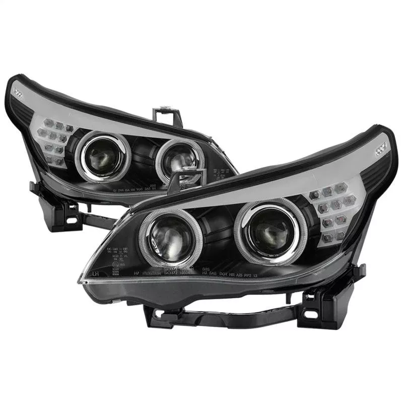 Spyder 08-10 BMW 5-Series E60 w/AFS HID Projector Headlights – Black (PRO-YD-BMWE6008-AFSHID-BK) 5085528