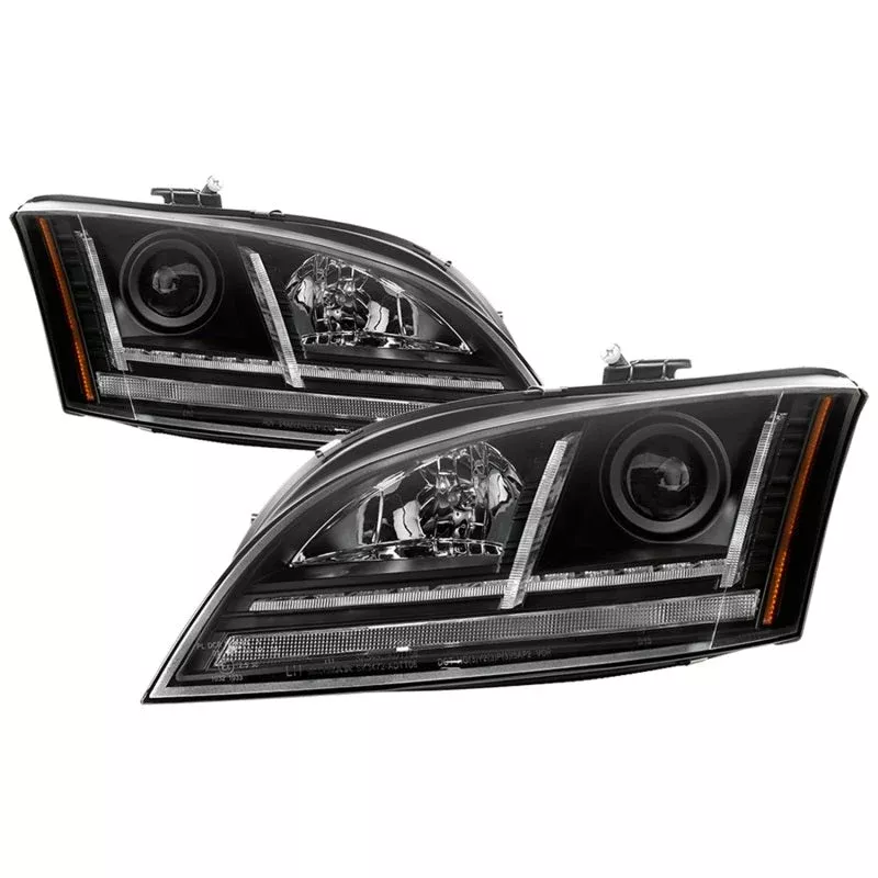 Spyder 08-15 Audi TT HID Xenon Projector Headlights w/Seq Turn Signal – Blk (PRO-YD-ATT08-HID-BK) 5085542