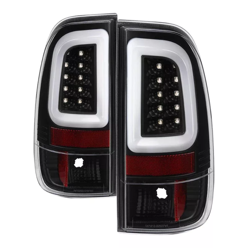 Spyder 08-16 Ford Super Duty F-250 V3 Light Bar LED Tail Lights – Black (ALT-YD-FS07V3-LBLED-BK) 5084712