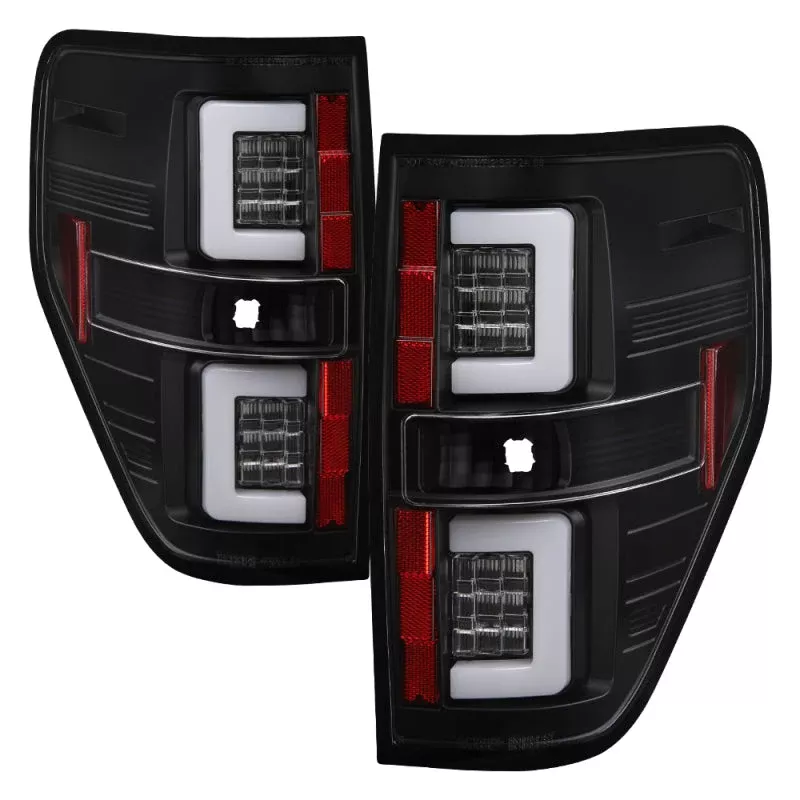 Spyder 09-14 Ford F150 V2 Light Bar LED Tail Lights – Black (ALT-YD-FF15009V2-LBLED-BK) 5084200