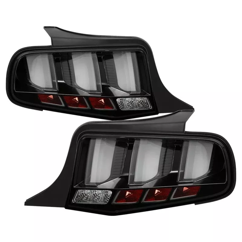 Spyder 10-12 Ford Mustang – Light Bar Seq. Turn Signal LED Tail Lights – Black – ALT-YD-FM10-LED-BK 5085108
