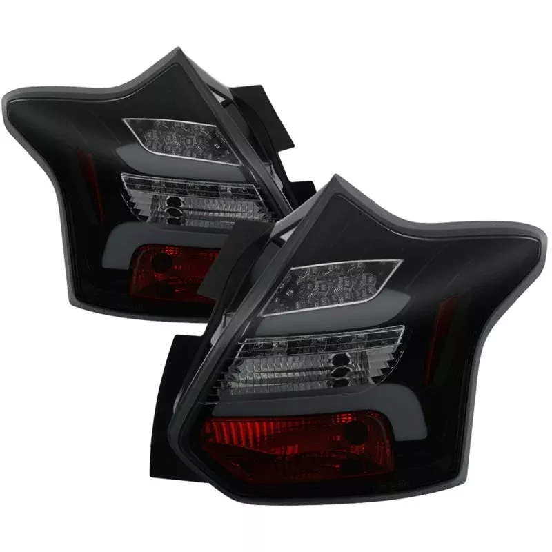 Spyder 12-14 Ford Focus 5DR LED Tail Lights – Black Smoke (ALT-YD-FF12-LED-BSM) 5085146