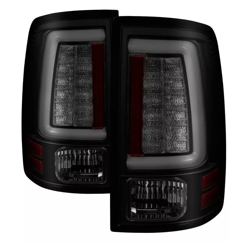 Spyder 13-14 Dodge Ram 1500 Light Bar LED Tail Lights – Black Smoke ALT-YD-DRAM13V2-LED-BSM 5084064