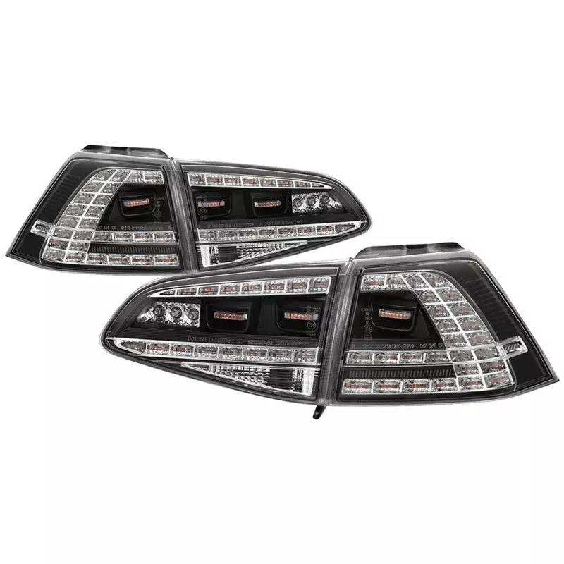 SPYDER 15-17 Volkswagen Golf LED Tail Lights – Black (ALT-YD-VG15-LED-BK) 5085412