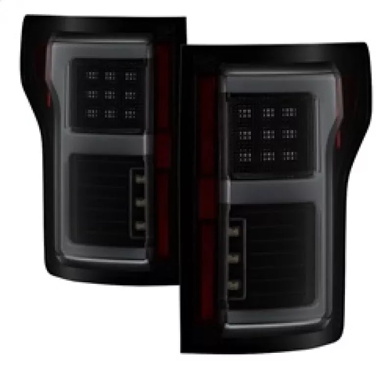 Spyder 15-18 Ford F-150 LED Tail Lights (w/Blind Spot) – Black Smoke (ALT-YD-FF15015BS-LBLED-BSM) 5085337