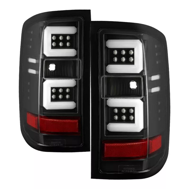 Spyder 16-18 Chevy Silverado Light Bar LED Tail Lights – All Black ALT-YD-CS16-LED-B 5085863