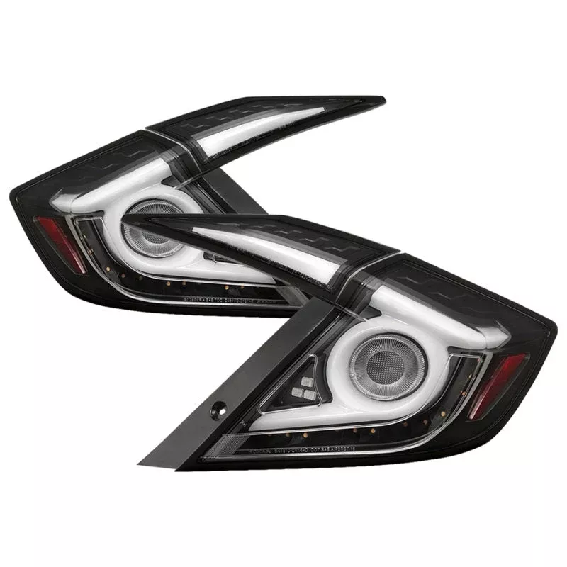 Spyder 16-19 Honda Civic 4 Door Light Bar LED Tail Lights – Black – ALT-YD-HC164D-LB-BK 5086051