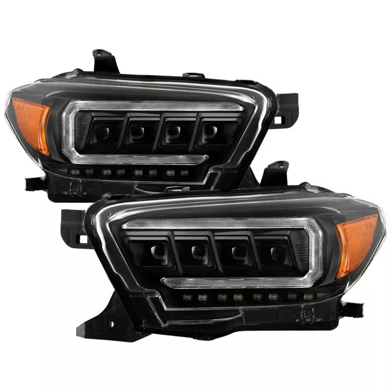 Spyder 16-20 Toyota Tacoma Halogen Model Only High-Power LED Headlights – Black PRO-YD-TT16HALAP-BK 5088376