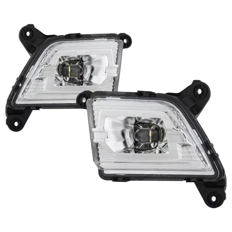 Spyder 19-20 Chevy Silverado 1500 OEM Style Full LED Fog Light w/Switch – Clear (Wont Fit RPO U12) 5086983