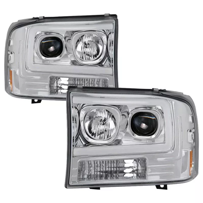 Spyder 99-04 Ford F-250 Super Duty Light Bar Projector Headlights – Chrome (PRO-YD-FF25099V2-LB-C) 5084675