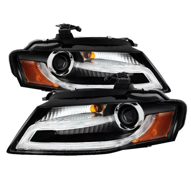 Spyder Audi A4 09-12 Projector Headlights Xenon/HID Model Only – DRL LED Blk PRO-YD-AA408-HID-DRL-BK 5080752