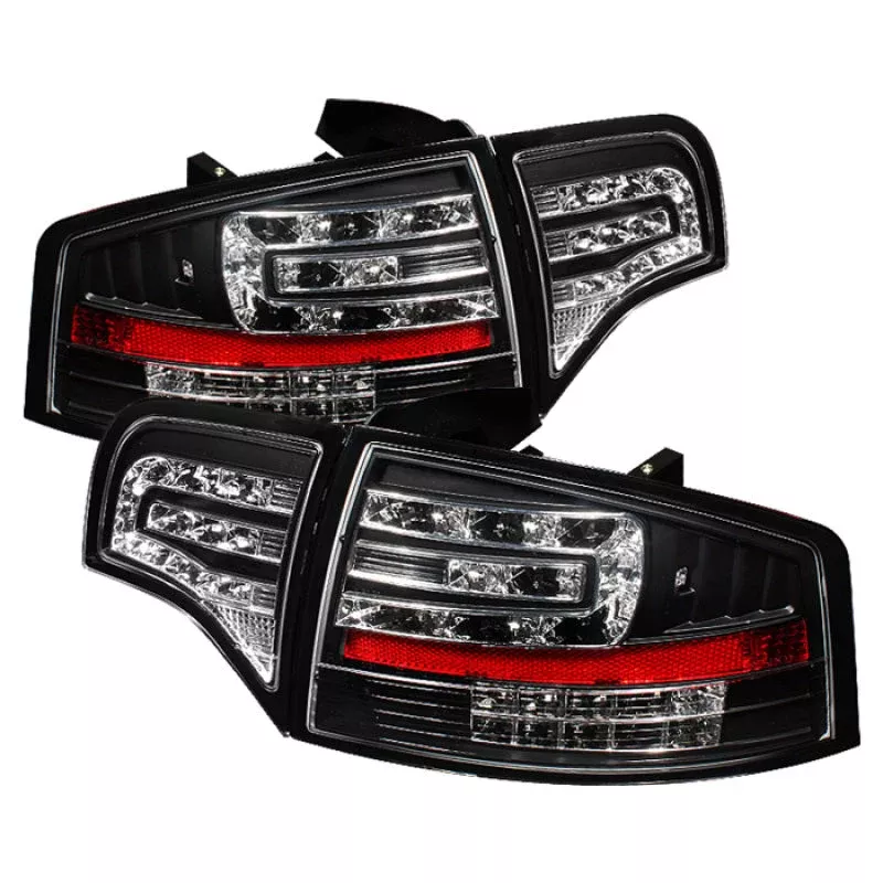 Spyder Audi A4 4Dr 06-08 LED Tail Lights Black ALT-YD-AA406-G2-LED-BK 5029287