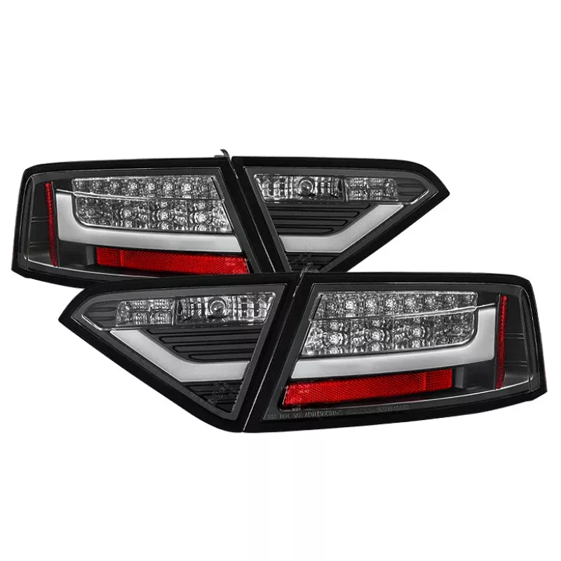 Spyder Audi A5 08-12 LED Tail Lights Black ALT-YD-AA508-LED-BK 5082275