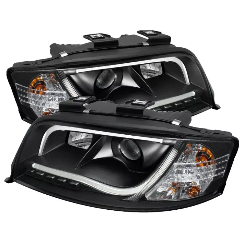 Spyder Audi A6 02-04 Projector Headlights Halogen ModelLight Tube DRL Blk PRO-YD-ADA601-LTDRL-BK 5071873