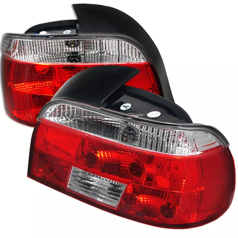 SPYDER BMW E39 5-Series 97-00 Crystal Tail Lights Red Clear ALT-YD-BE3997-RC 5000705