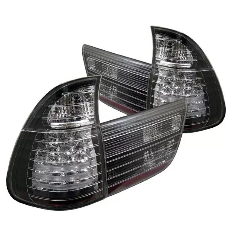 Spyder BMW E53 X5 00-06 4PCS LED Tail Lights Black ALT-YD-BE5300-LED-BK 5000781