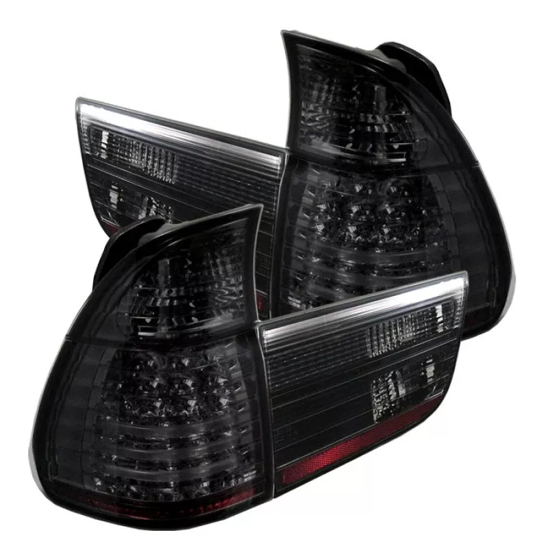 Spyder BMW E53 X5 00-06 4PCS LED Tail Lights Smoke ALT-YD-BE5300-LED-SM 5000828