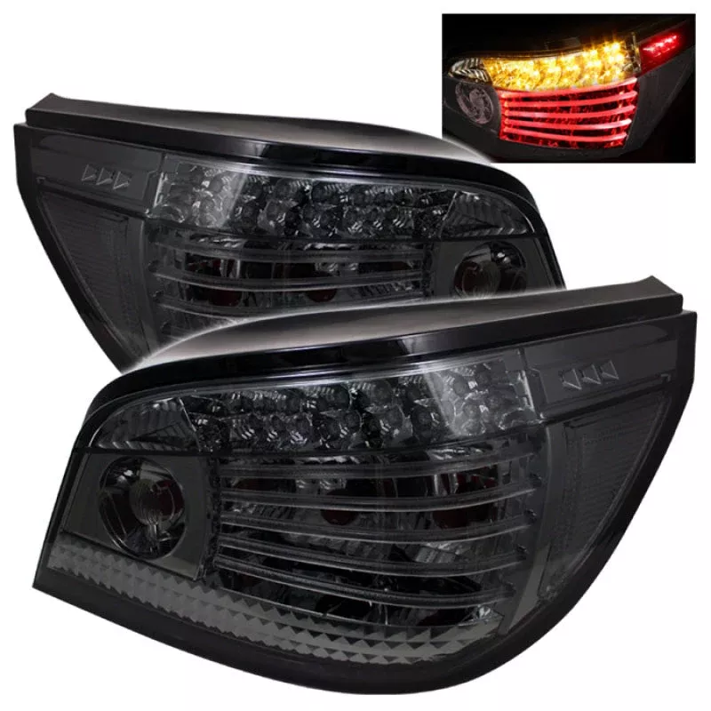 SPYDER BMW E60 5-Series 04-07 LED Tail Lights Smoke ALT-YD-BE6004-LED-SM 5000880