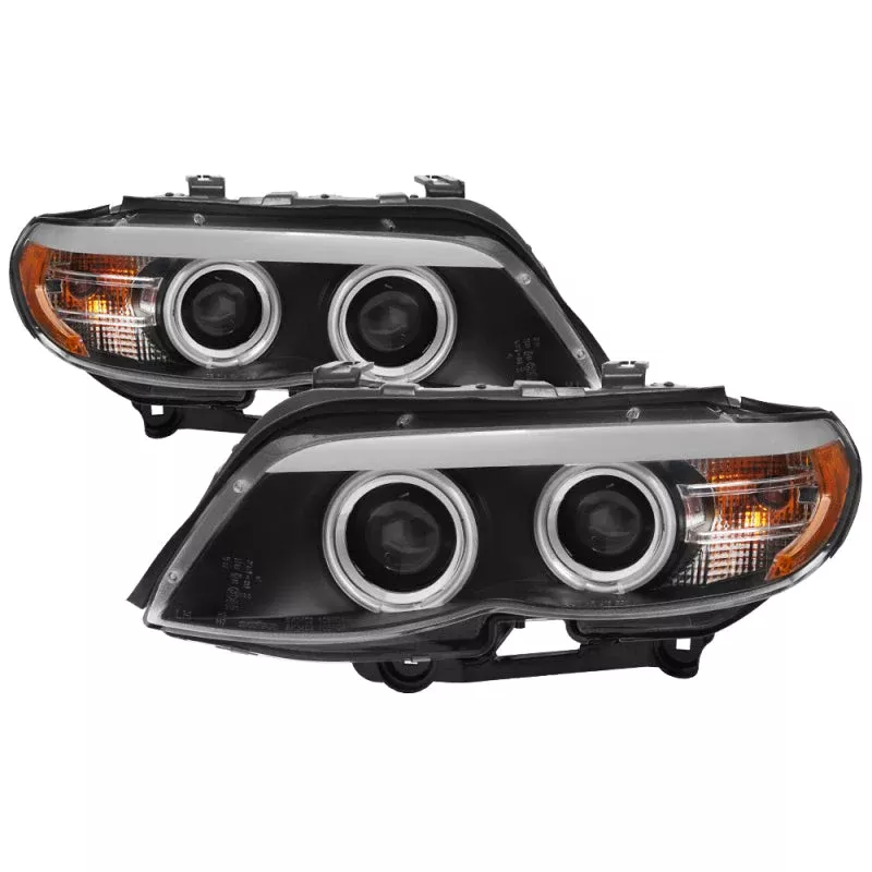 SPYDER BMW X5 E53 2004-2006 Projector Xenon/HID- DRL LED CCFL Halo Chrm PRO-YD-BMWX503-HID-CCFL-BK 5076489