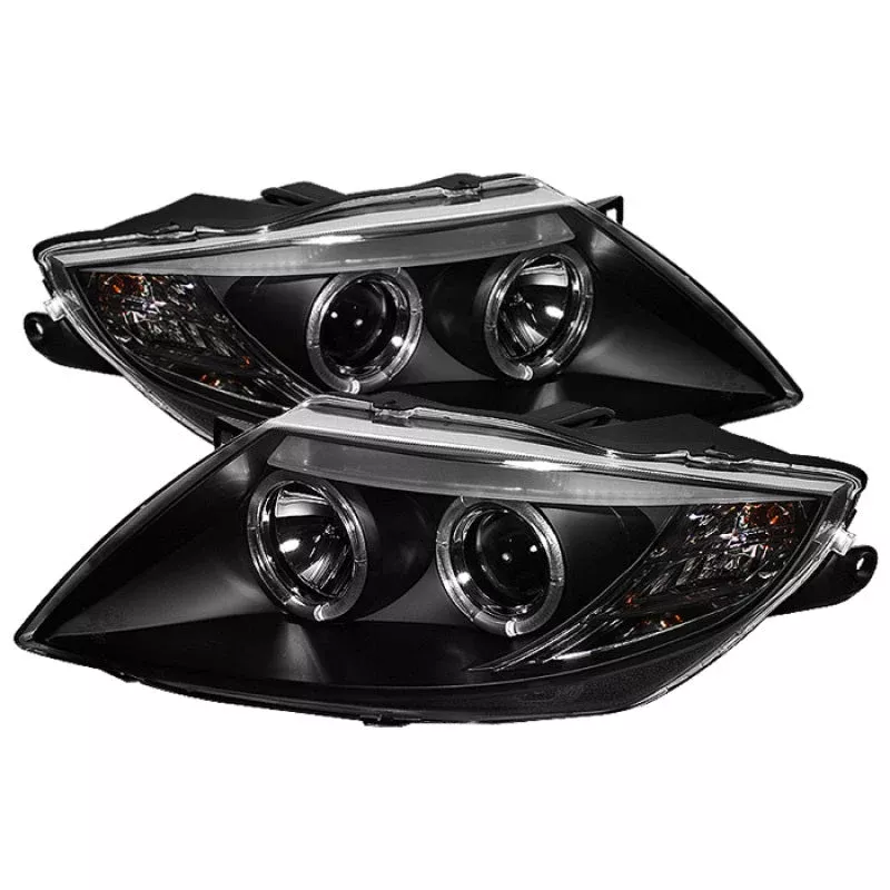 Spyder BMW Z4 03-08 Projector Headlights Halogen Model Only – LED Halo Black PRO-YD-BMWZ403-HL-BK 5029072
