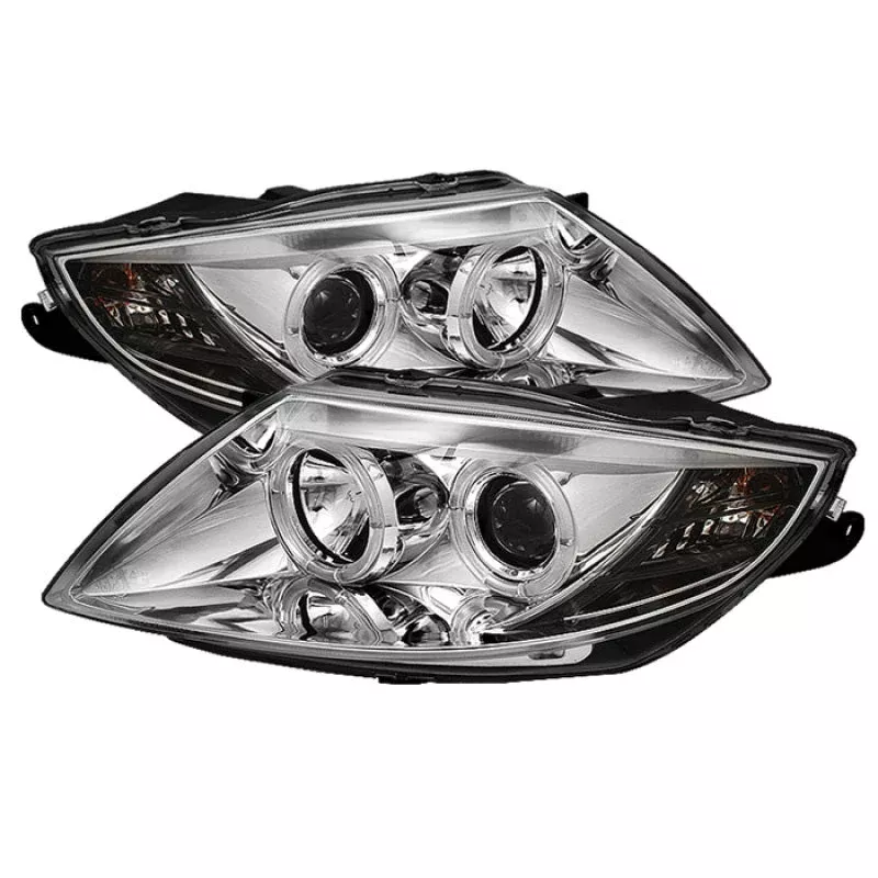 Spyder BMW Z4 03-08 Projector Headlights Halogen Model Only – LED Halo Chrome PRO-YD-BMWZ403-HL-C 5029089