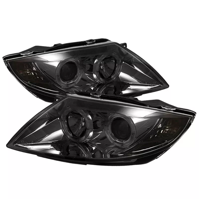 Spyder BMW Z4 03-08 Projector Headlights Halogen Model Only – LED Halo Smoke PRO-YD-BMWZ403-HL-SM 5017413