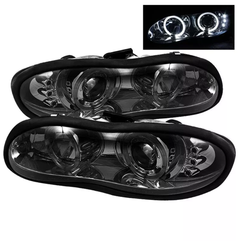 Spyder Chevy Camaro 98-02 Projector Headlights LED Halo LED Smke – Low H1 PRO-YD-CCAM98-HL-SM 5009258