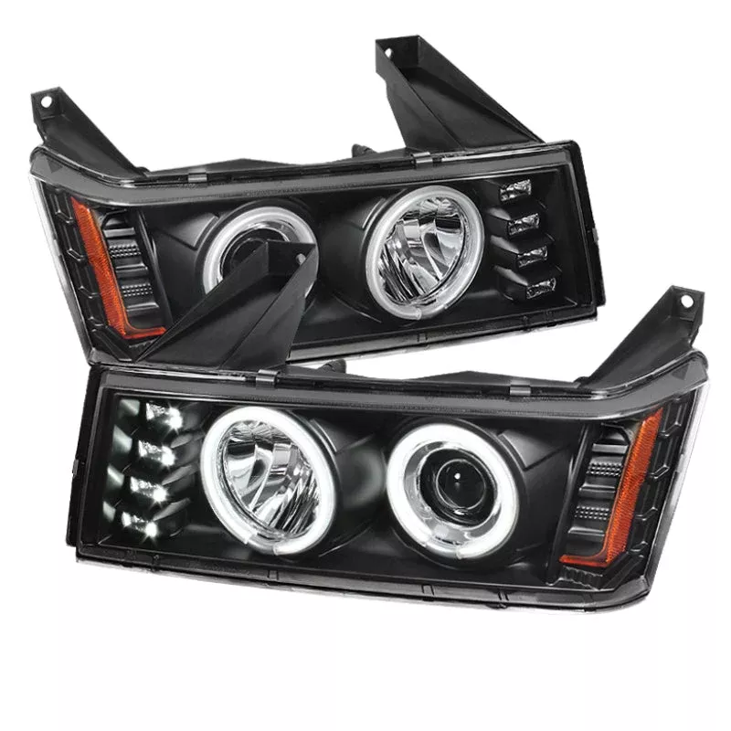 SPYDER Chevy Colorado 04-12 Projector Headlights Halogen- CCFL Halo Blk PRO-YD-CCO04-CCFL-BK 5074126