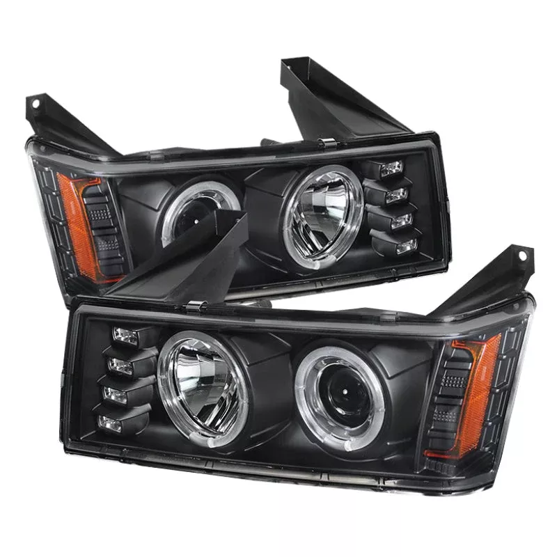 Spyder Chevy Colorado 04-12 Projector Headlights Halogen- LED Halo Blk PRO-YD-CCO04-HL-BK 5074140