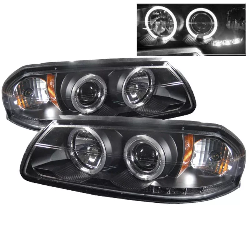 Spyder Chevy Impala 00-05 Projector Headlights LED Halo LED Black High H1 Low H1 PRO-YD-CHIP00-HL-BK 5009401