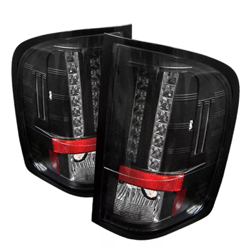 Spyder Chevy Silverado 07-13 LED Tail Lights Blk ALT-YD-CS07-LED-BK 5001771