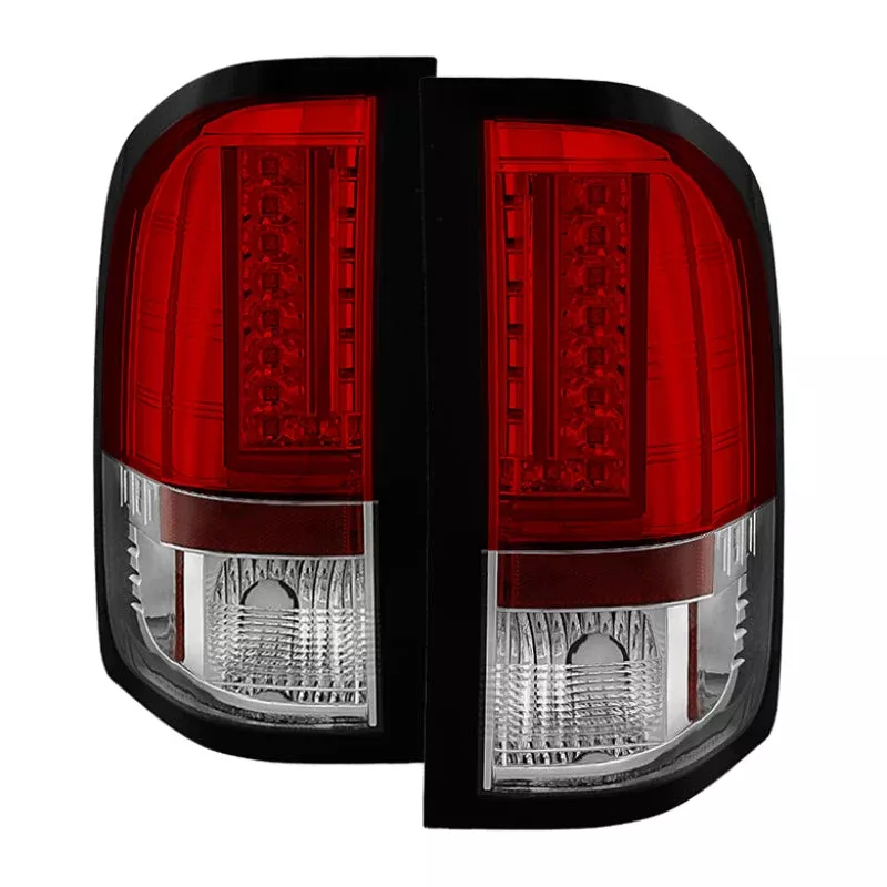 SPYDER Chevy Silverado 07-13 Version 2 LED Tail Lights – Red Clear ALT-YD-CS07V2-LED-RC 5081773