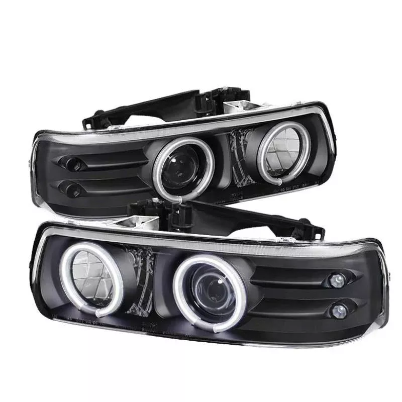 Spyder Chevy Silverado 1500/2500 99-02Projector Headlights CCFL Halo LED Black PRO-YD-CS99-CCFL-BK 5009579