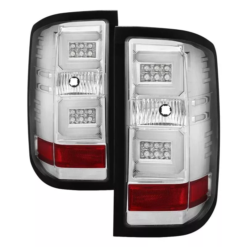Spyder Chevy Silverado 2016-2017 Light Bar LED Tail Lights – Chrome ALT-YD-CS16-LED-C 5083746