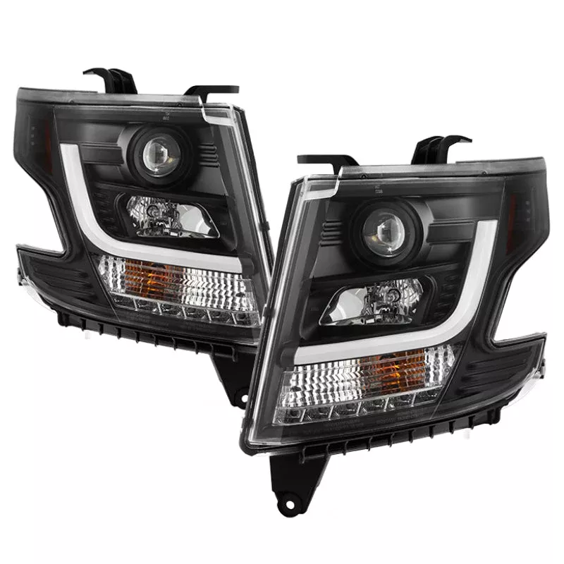 Spyder Chevy Tahoe / Suburban 2015 -2016 Projector Headlights – DRL LED – Black PRO-YD-CTA15-DRL-BK 5082541