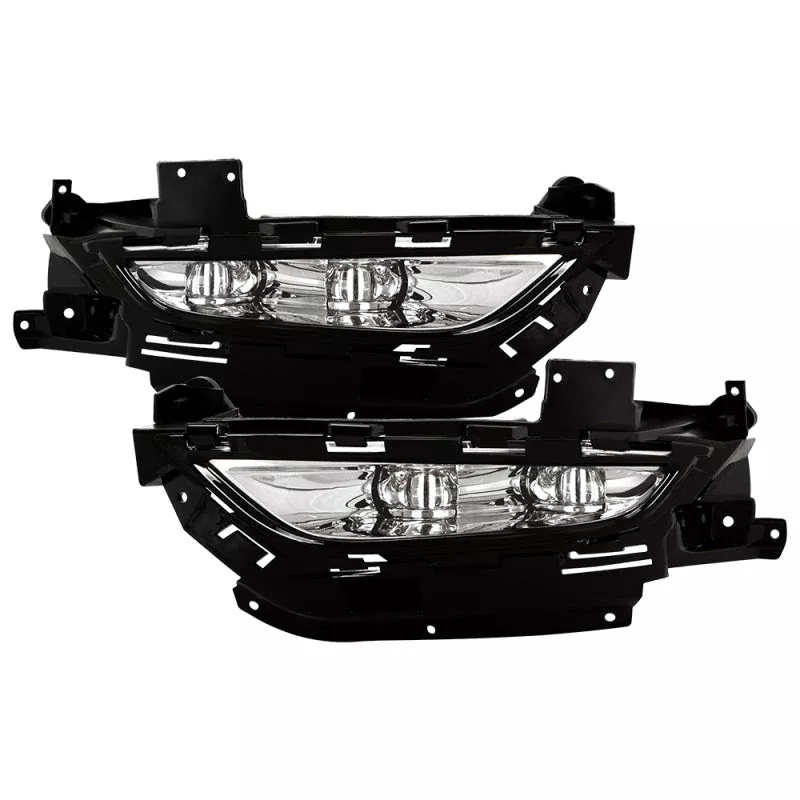 Spyder Chrysler 200 2015-2016 OEM Style Full LED Fog Lights W/Universal Switch- Clear 5086945