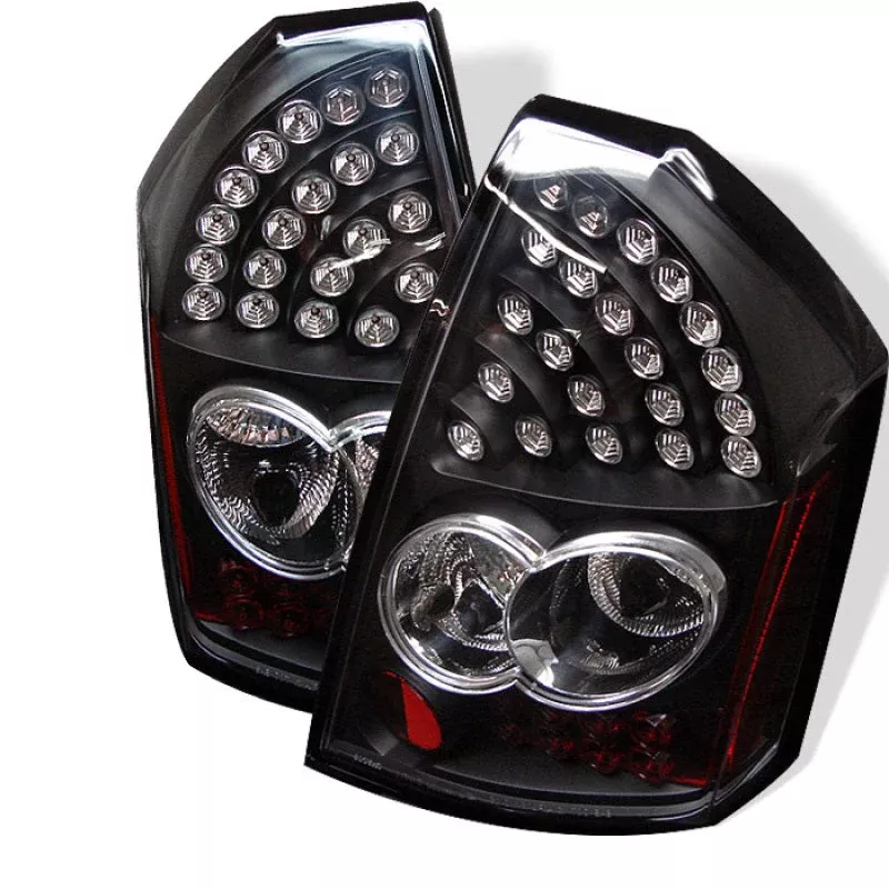 Spyder Chrysler 300C 05-07 LED Tail Lights Black ALT-YD-C305-LED-BK 5000934