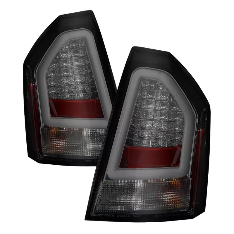 Spyder Chrysler 300C 05-07 V2 Light Bar LED Tail Lights – Smoke ALT-YD-C305V2-LED-SM 5083371