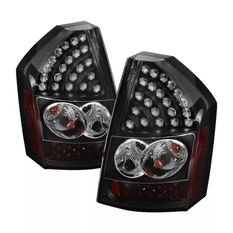 Spyder Chrysler 300C 08-10 LED Tail Lights Black ALT-YD-C308-LED-BK 5034373