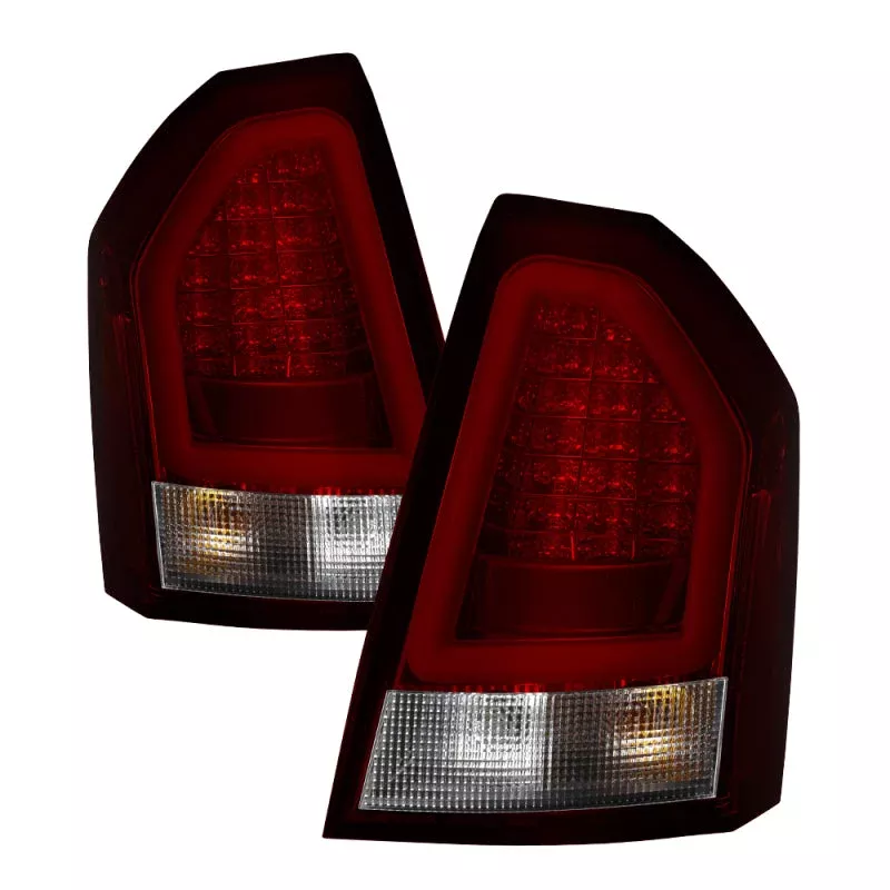Spyder Chrysler 300C 08-10 V2 Light Bar LED Tail Lights – Red Clear ALT-YD-C308V2-LED-RC 5083395