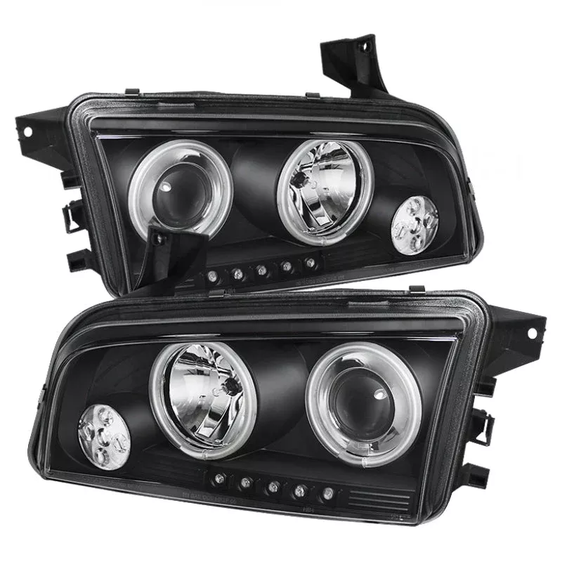 Spyder Dodge Charger 06-10 Projector Headlights Halogen Model CCFL Halo LED Blk PRO-YD-DCH05-CCFL-BK 5009715
