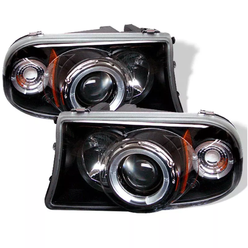 Spyder Dodge Dakota 97-04/Durango 98-03 1PC Projector Headlights LED Halo LED Blk PRO-YD-DDAK97-BK 5009784
