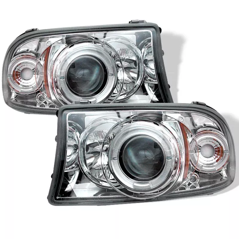 Spyder Dodge Dakota 97-04/Durango 98-03 1PC Projector Headlights LED Halo LED Chrm PRO-YD-DDAK97-C 5009791