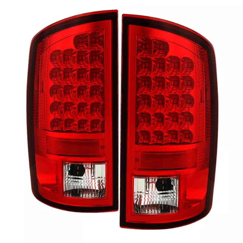 Spyder Dodge Ram 07-08 1500/Ram 07-09 2500/3500 LED Tail Lights Red Clear ALT-YD-DRAM06-LED-RC 5002631