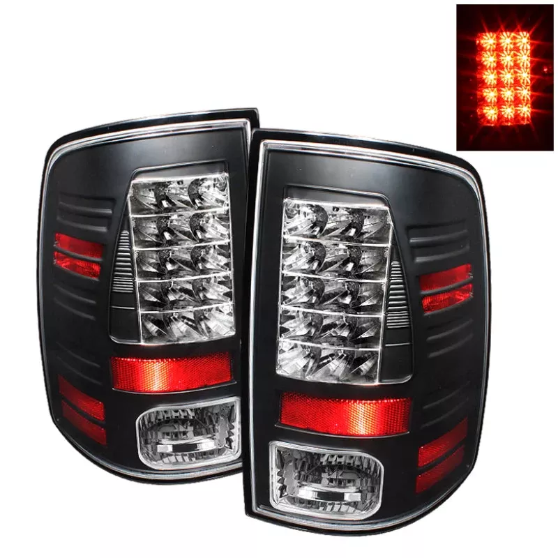 Spyder Dodge Ram 1500 09-14 10-14 LED Tail Lights Incandescent only – Blk ALT-YD-DRAM09-LED-BK 5017543