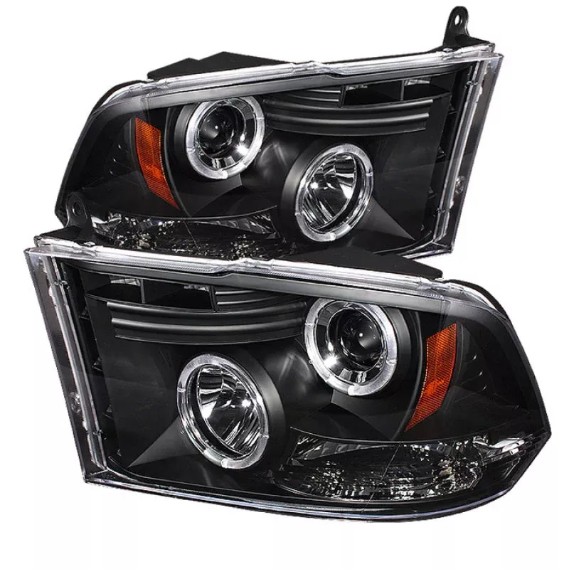 Spyder Dodge Ram 1500 09-14 10-14 Projector Headlights Halogen- LED Halo LED – Blk PRO-YD-DR09-HL-BK 5010032
